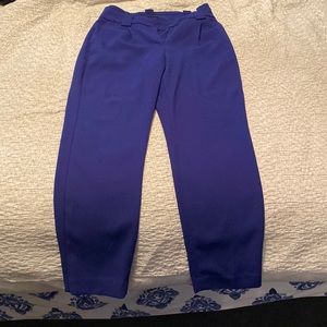 Ankle cut high rise dress pants